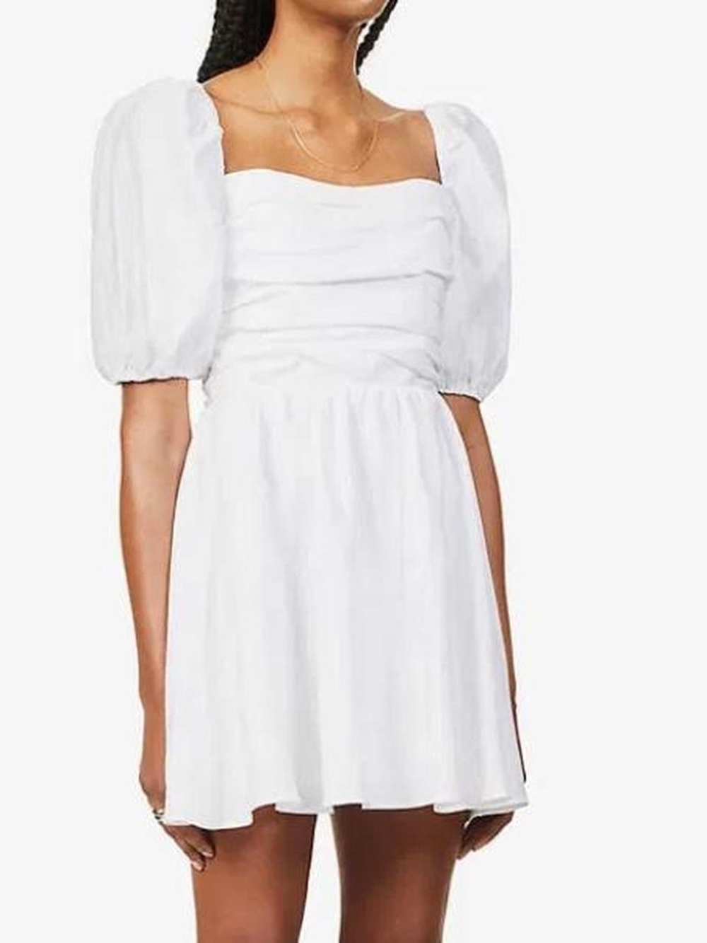REFORMATION Zula Linen Dress White NWT 4